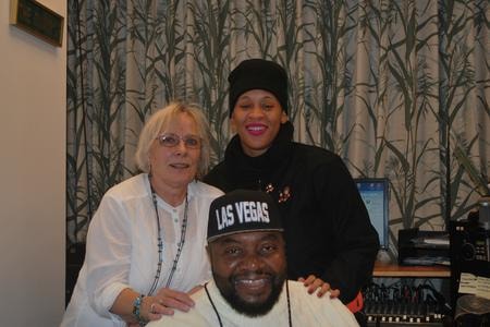 Marquisha Ledwell, host of Slick Talx, and Cap III, owner of Joy Radio, Canton, Ohio